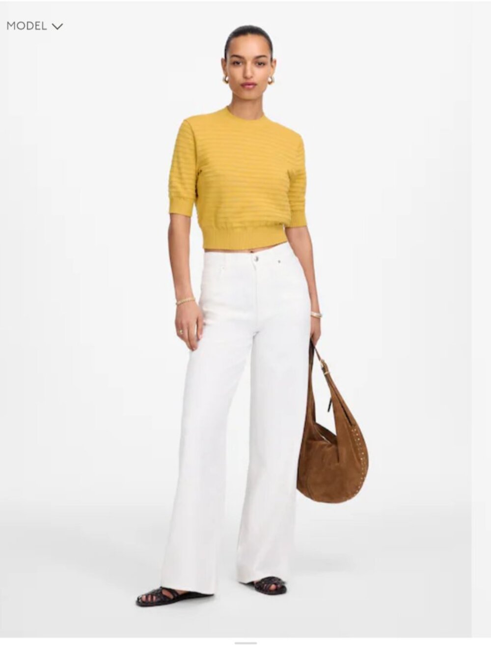 Madewell Textural-Stitch Cotton Sweater
